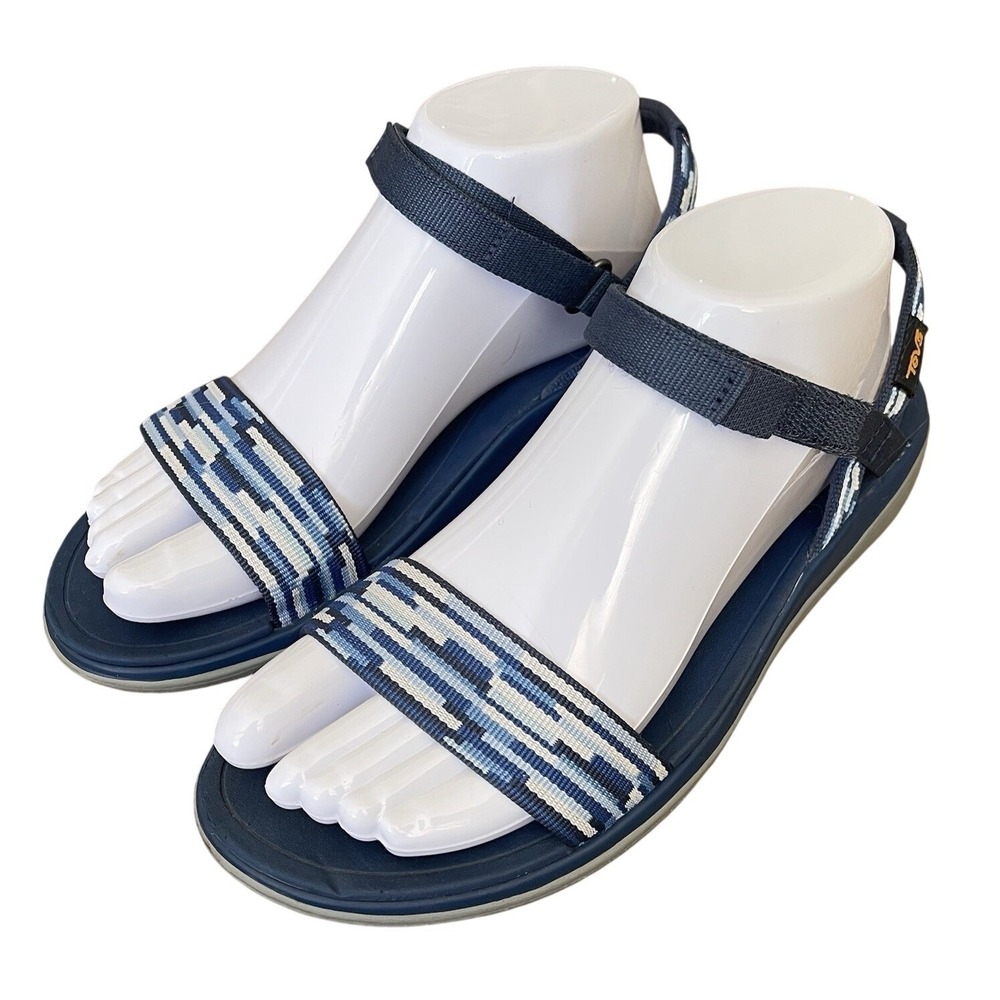 Teva Women 7.5 Terra Float Nova Blue Sandal Beach Pool Sling back Hiking Water